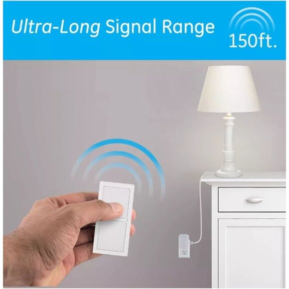 GE MySelectSmart Wireless Remote Control Light Switch 1 Outlet White - Picture 7 of 10